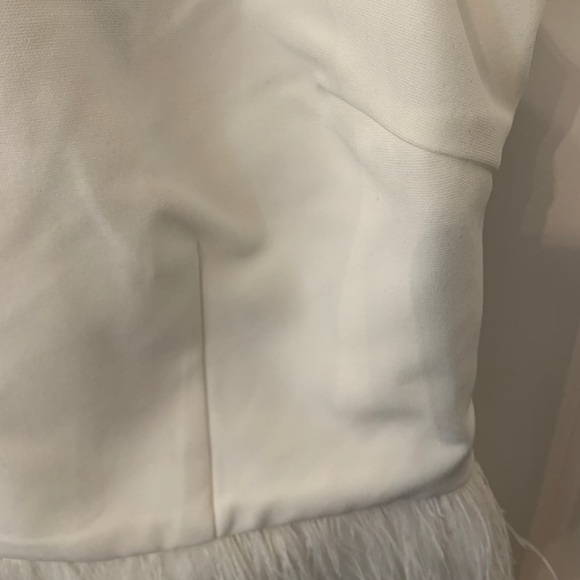 NWT Lucy Paris Bodice Cut Top with Feather Peplum - Picture 4 of 7